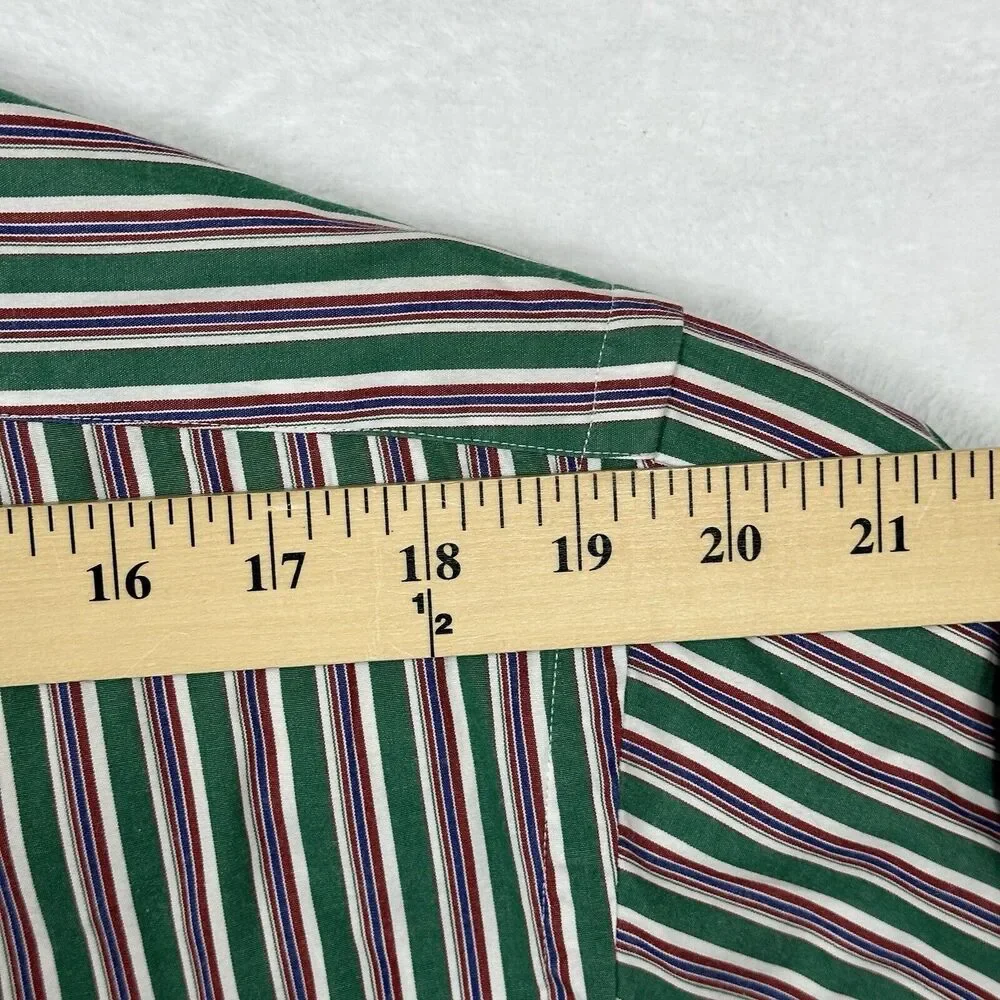 Polo Ralph Lauren Button Down Men’s Size XL CUSTOM Fit‎ Striped Green Pink